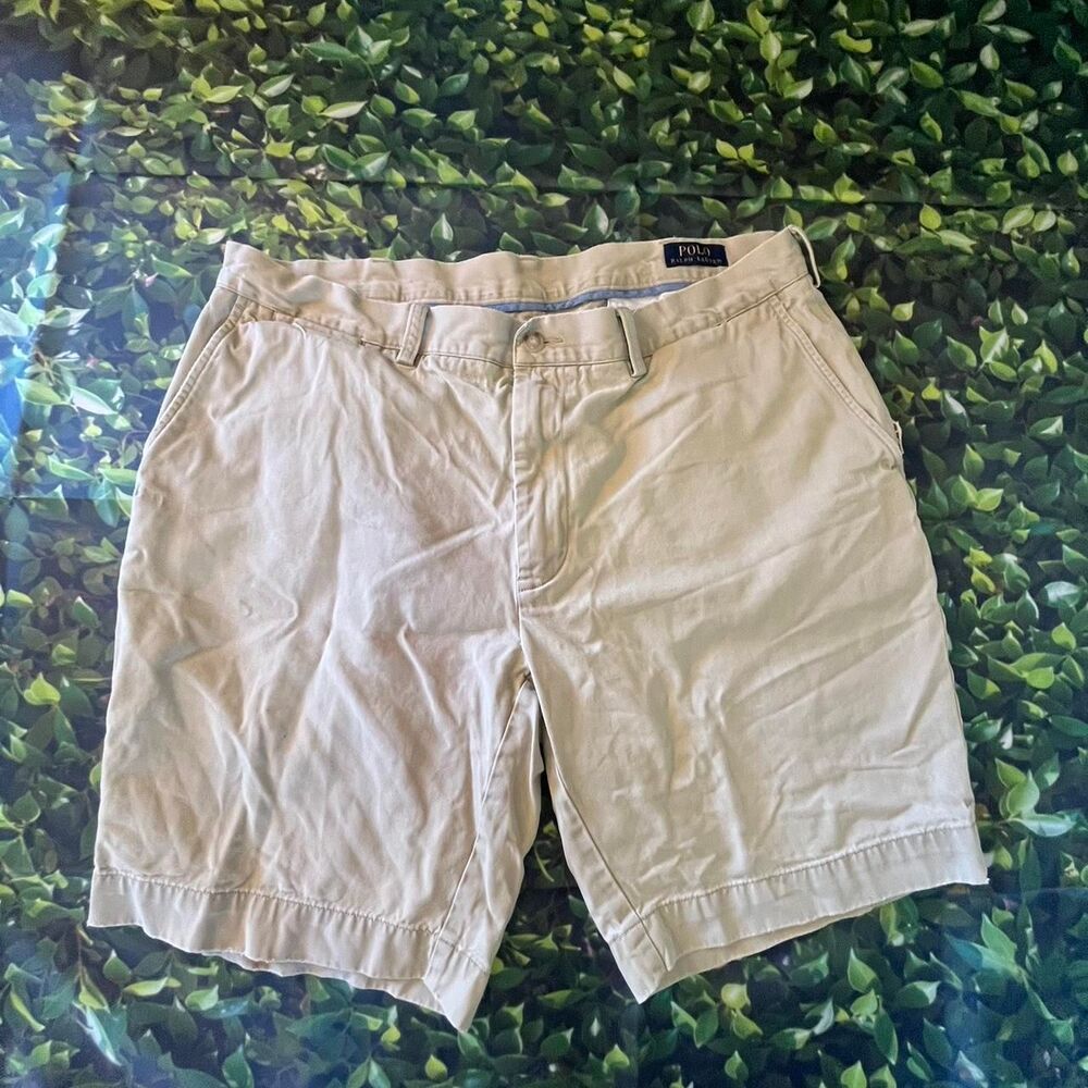 Polo-ralph-lauren Men's Tan and Cream Shorts